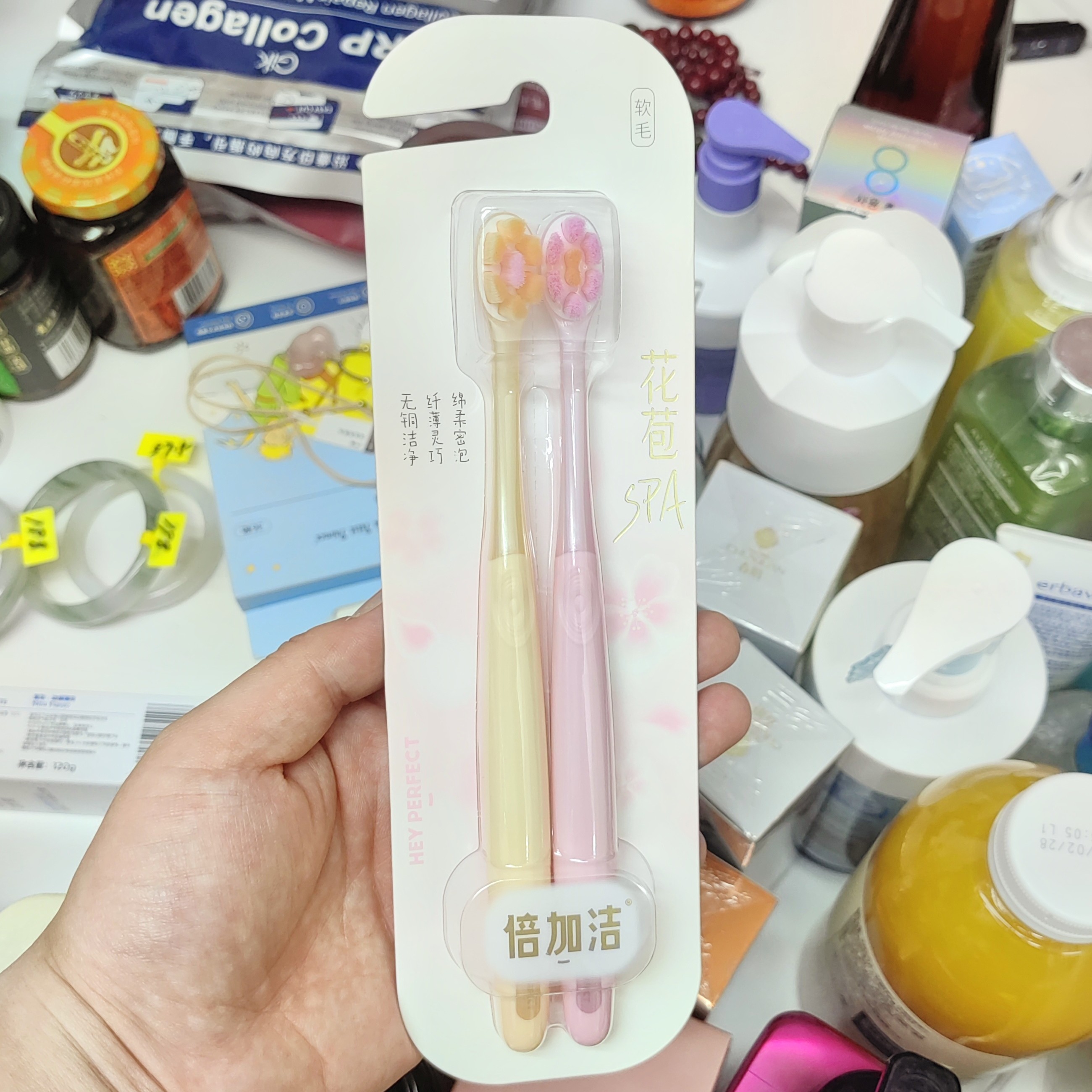 舒密净白牙刷软毛无铜洁净纤薄灵巧绵柔密泡