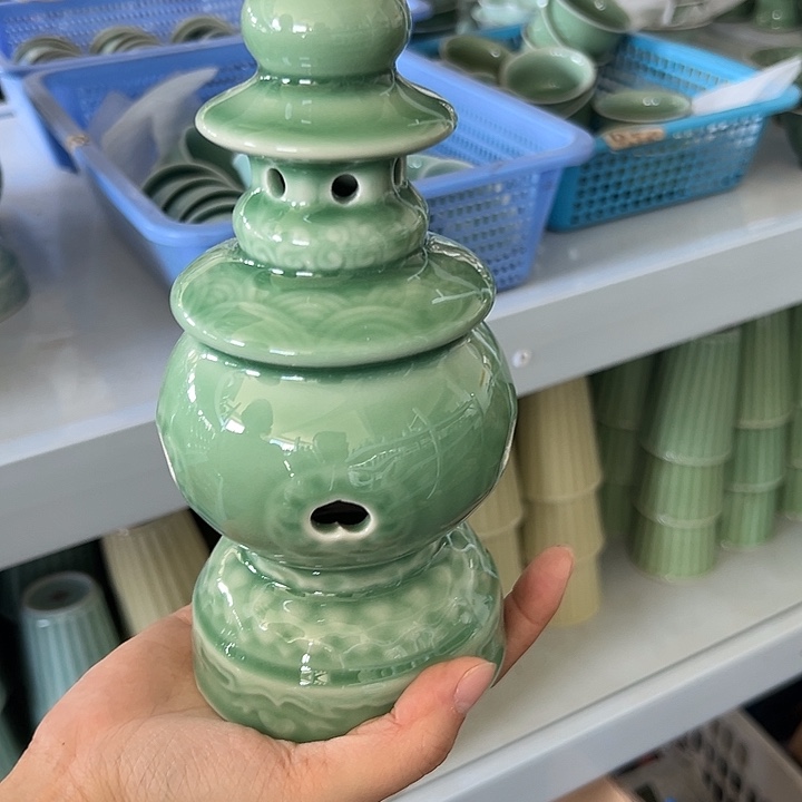 龙泉云间青瓷小米茶器