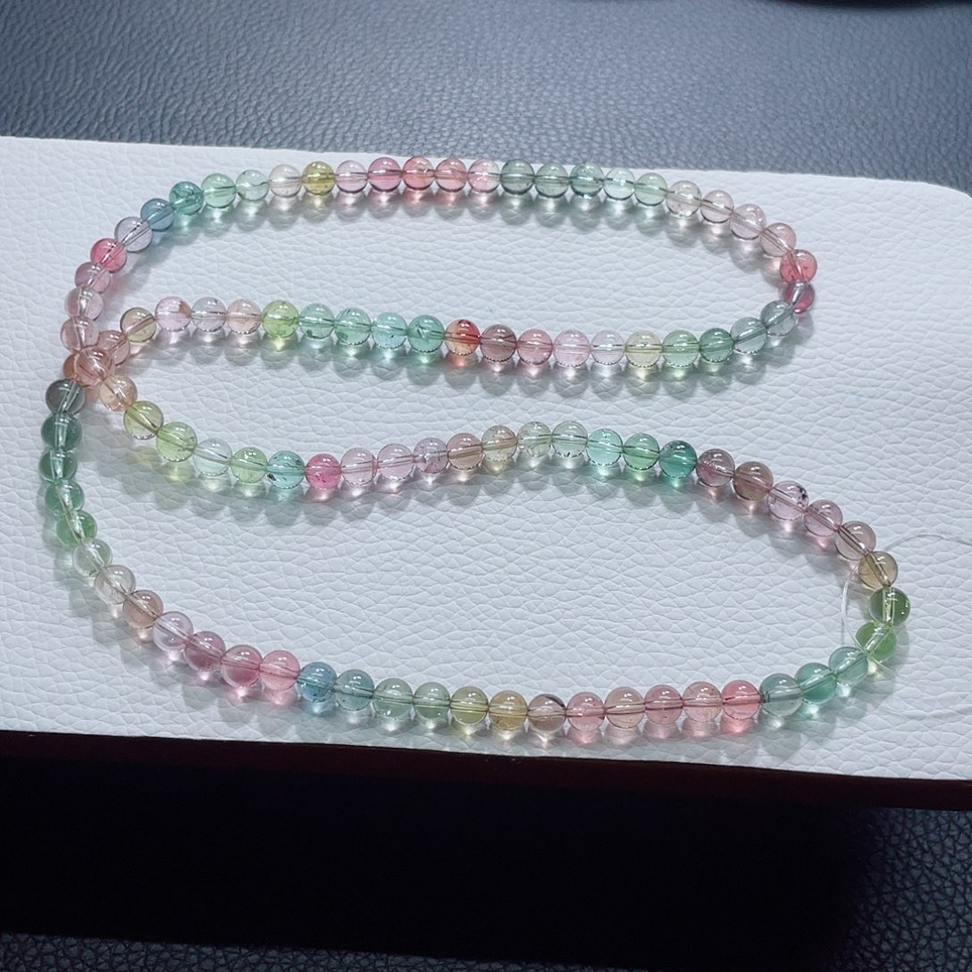 未镶嵌手链碧玺5.8mm左右