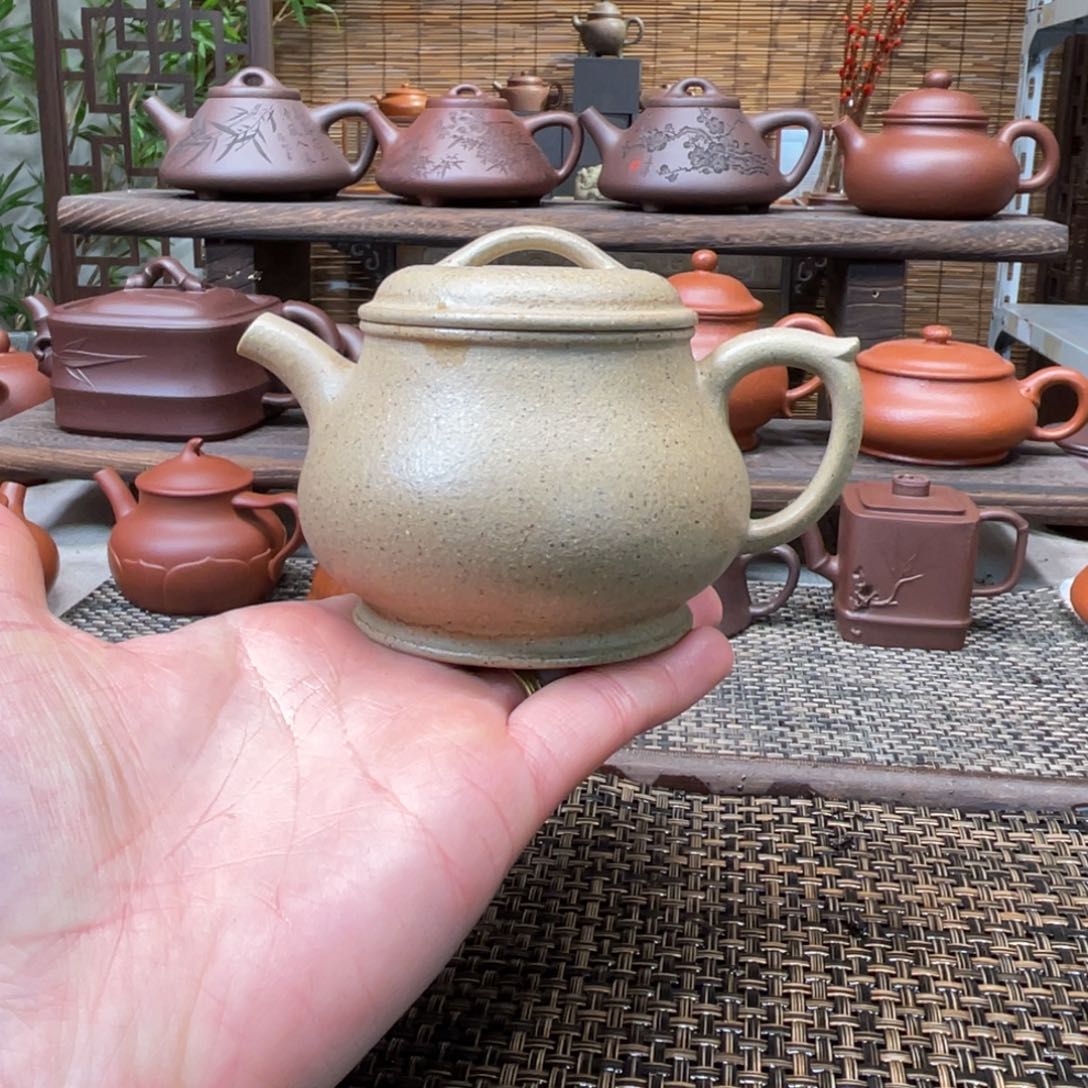 紫砂茶壶宜兴原矿紫砂手工制180