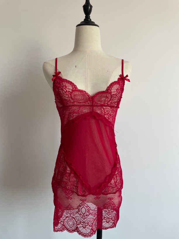 热火诱人性感透视吊带睡裙