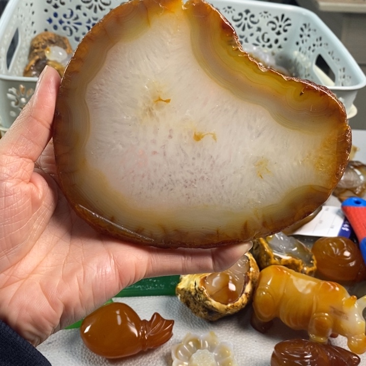 玛瑙/玉髓吊坠(不含链)未镶嵌