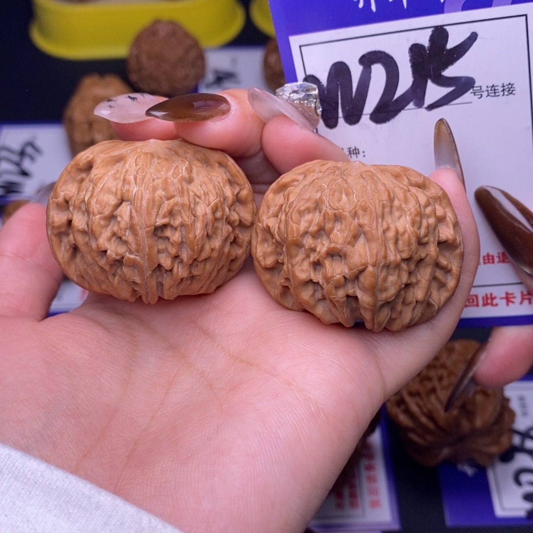 吊坠文玩核桃W215链接 全品磨盘41尺