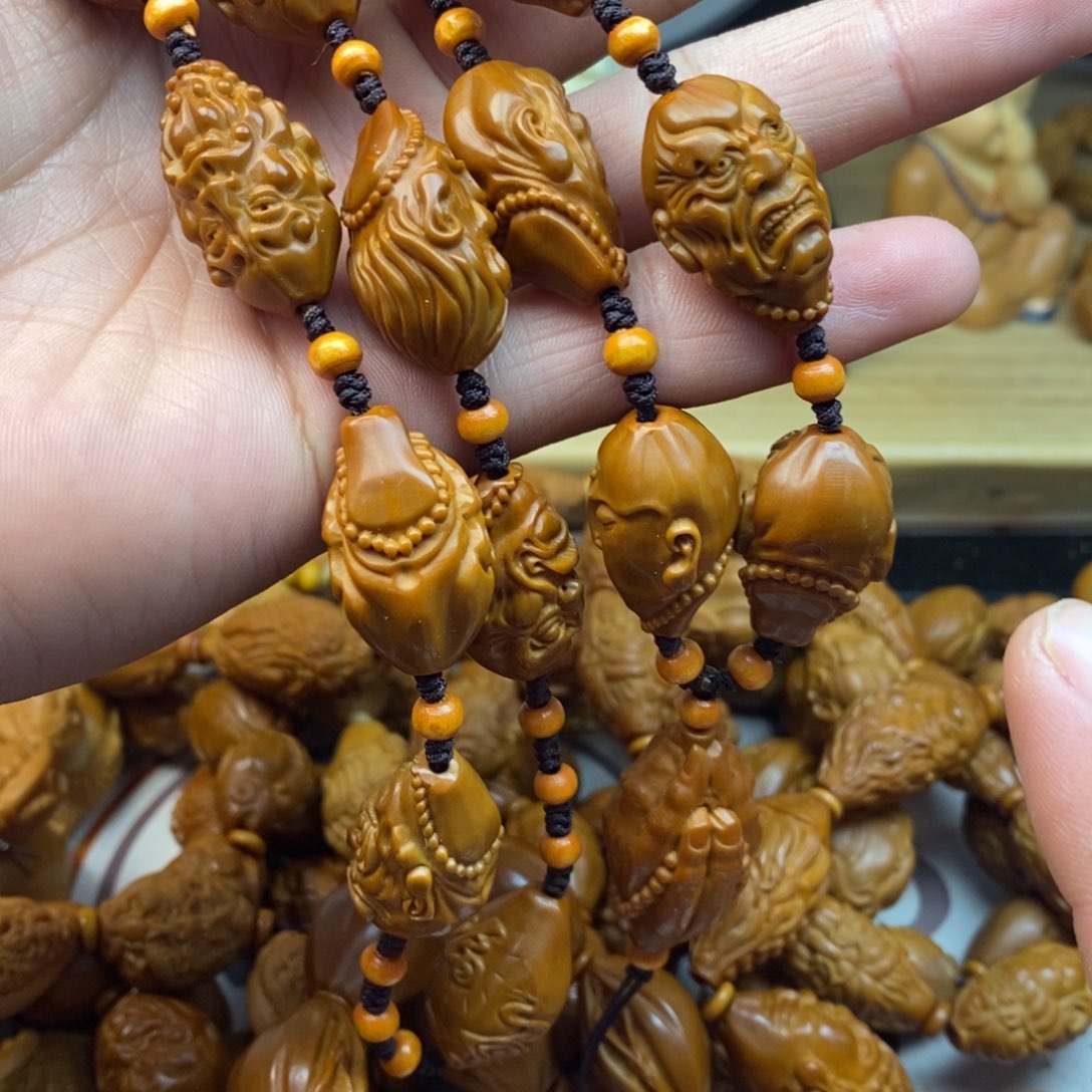 橄榄核手串/手链橄榄核雕刻工艺手串369