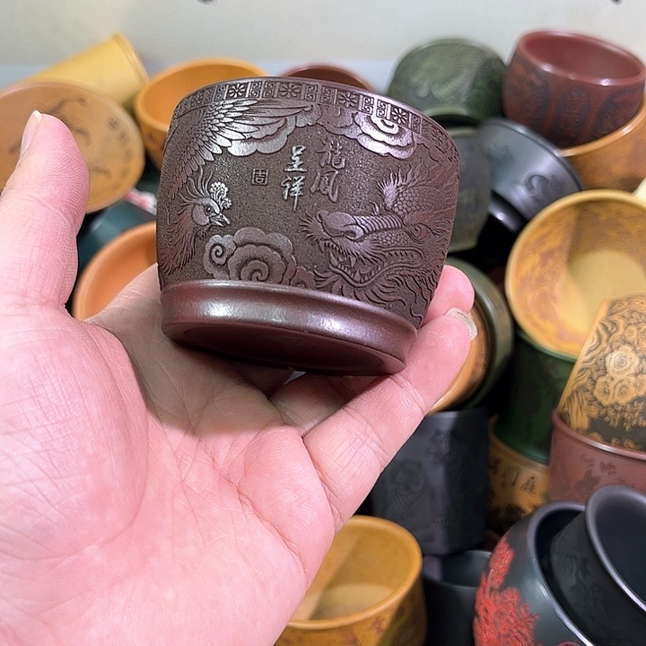 茶杯紫砂临****赁全手工紫砂主人杯
