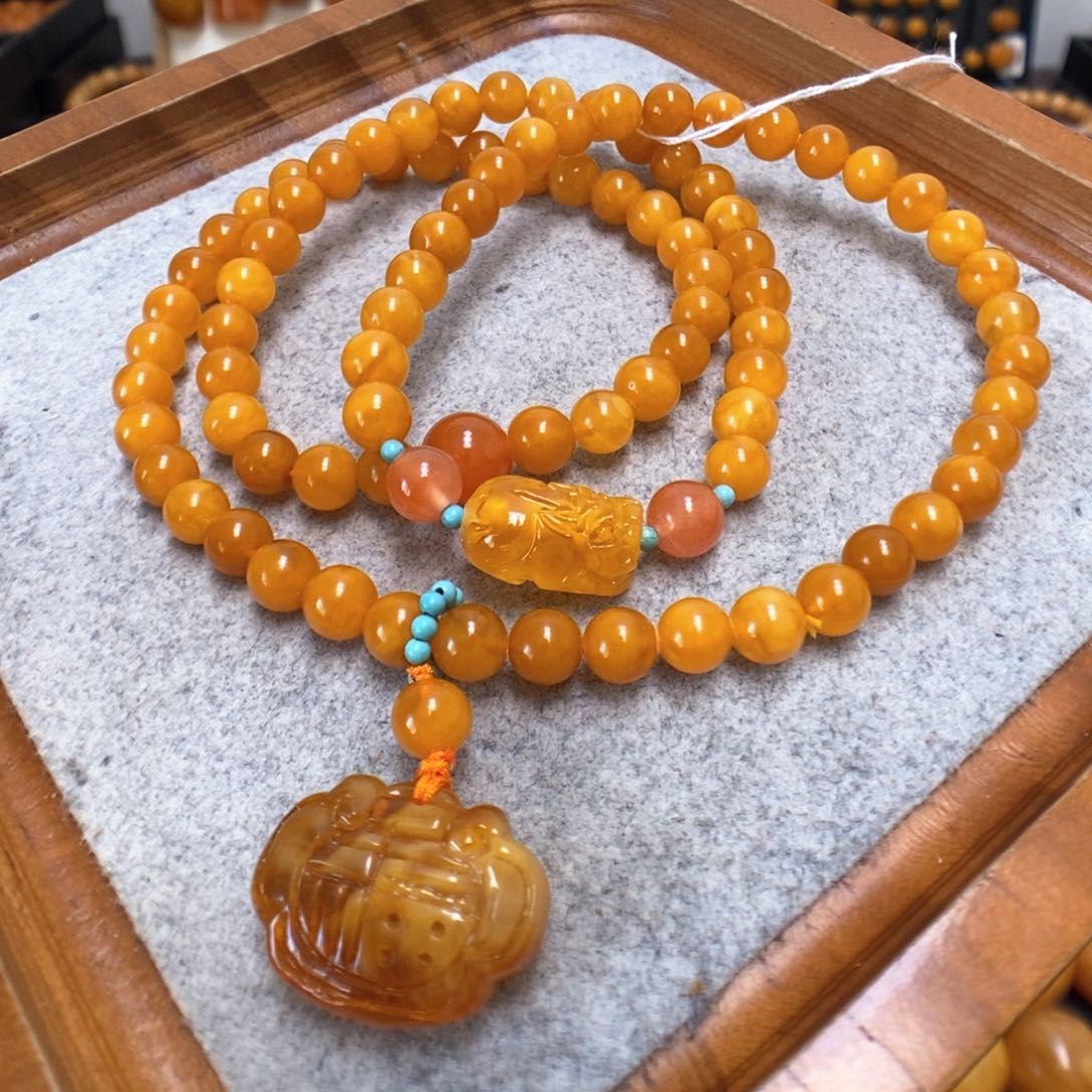 蜜蜡手串未镶嵌蜜蜡