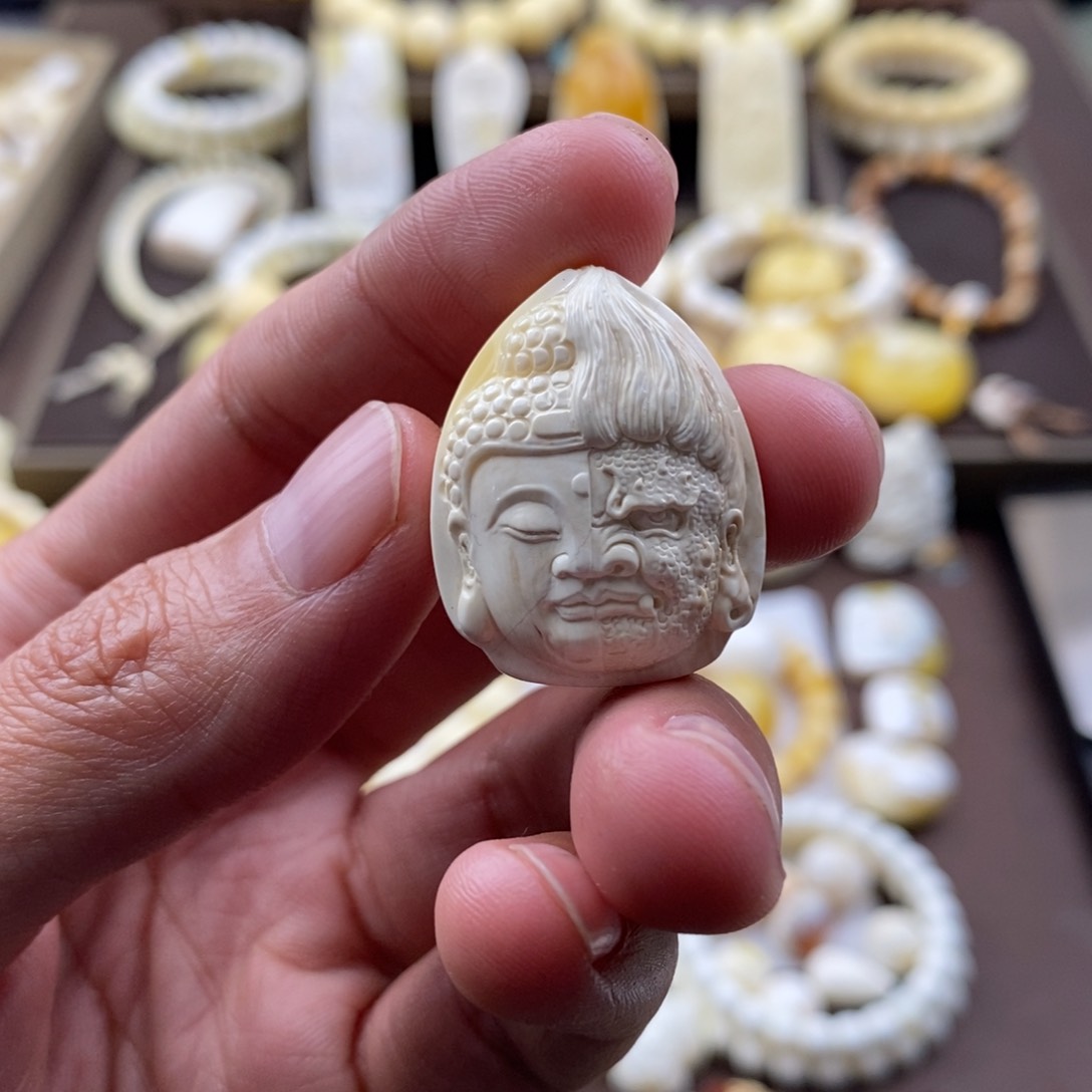 琥珀裸石未镶嵌蜜蜡蜜蜡吊坠项链