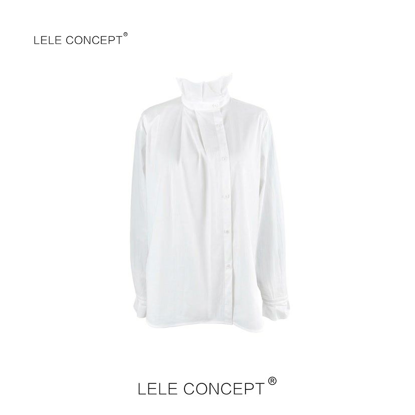 LELE CONCEPT | 时尚减龄百搭菲边领衬衫S0331