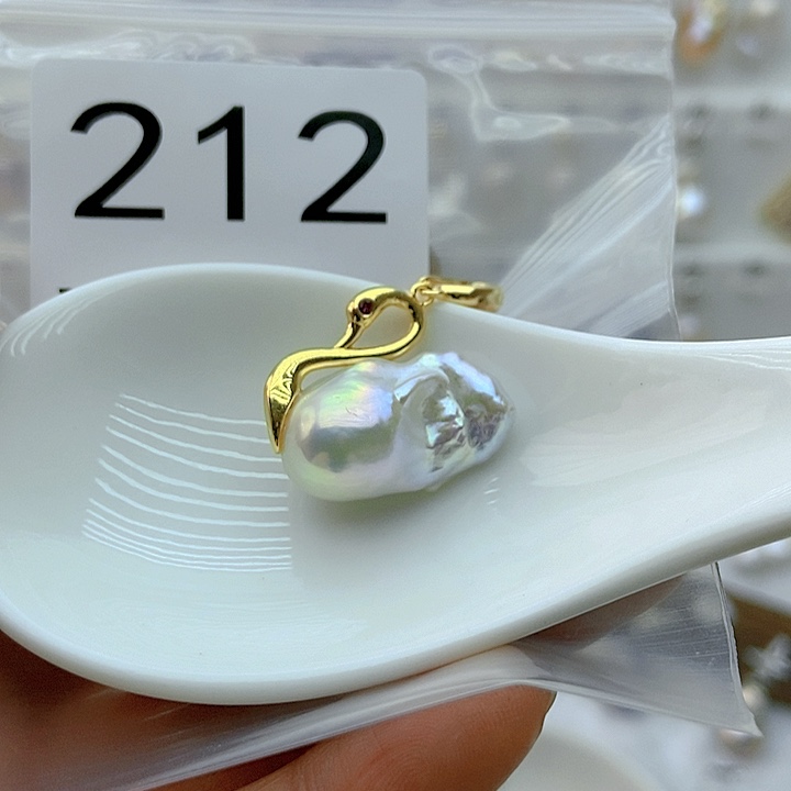 淡水珍珠颈饰银S925镶嵌