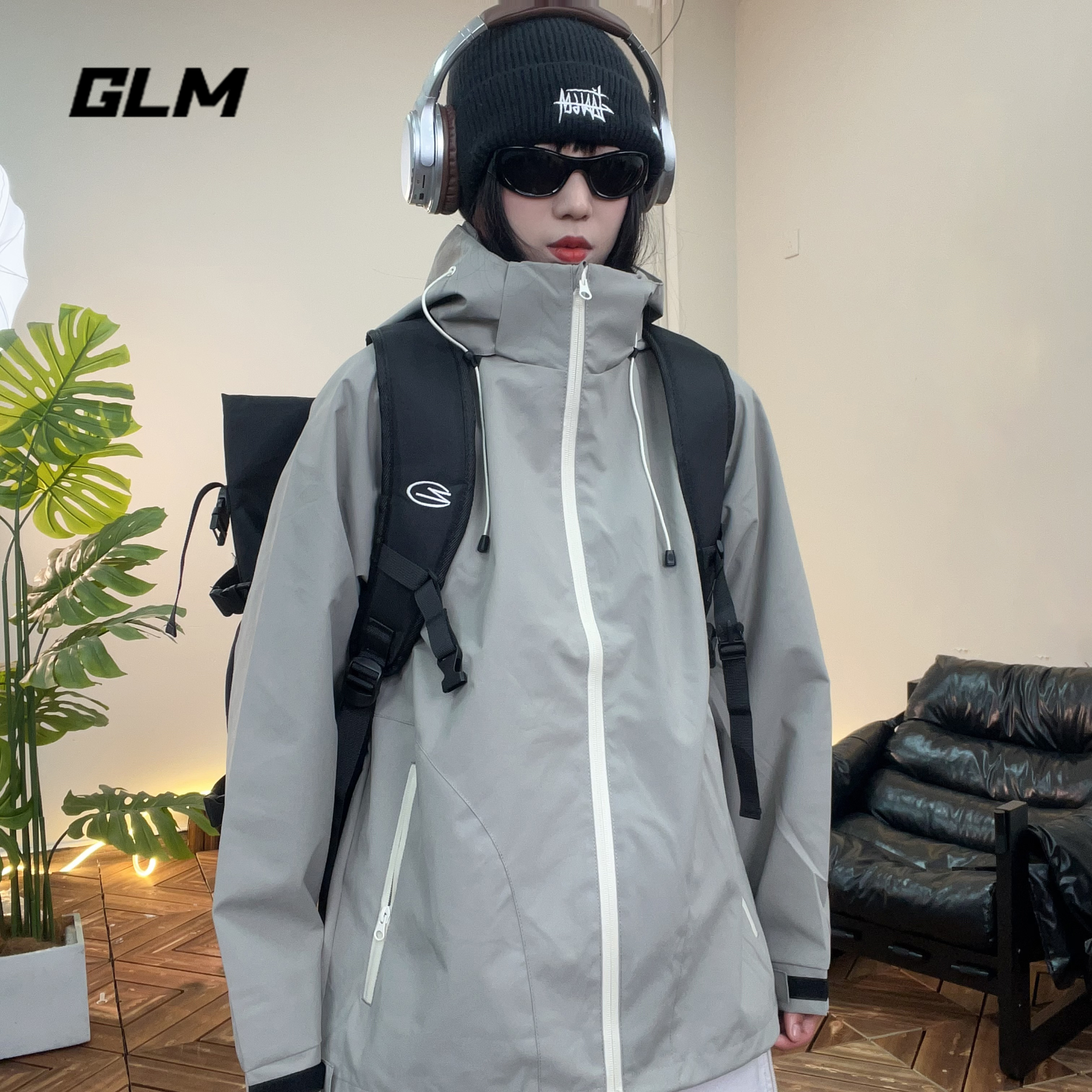 GLM2025秋冬季新款三合一冲锋衣日系户外防风防水运动登山服外套