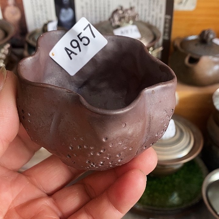 紫砂茶杯柴烧纯手工957