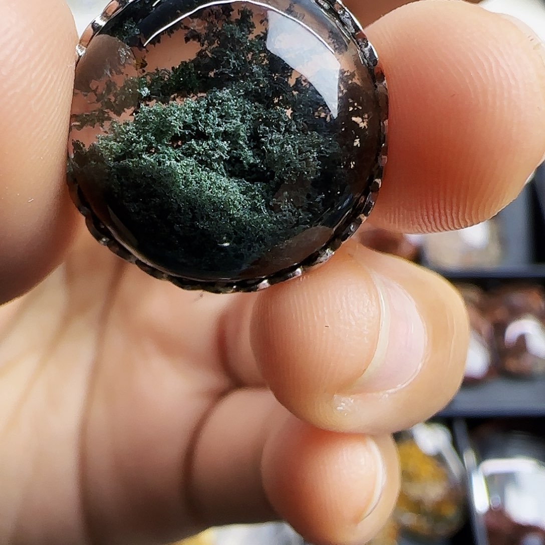 水晶珠宝半成品银S925镶嵌