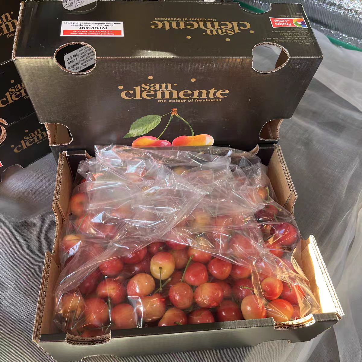  ole同款智利进口空运 3J雷尼尔 黄金车厘子4.4斤内附果径卡顺/京