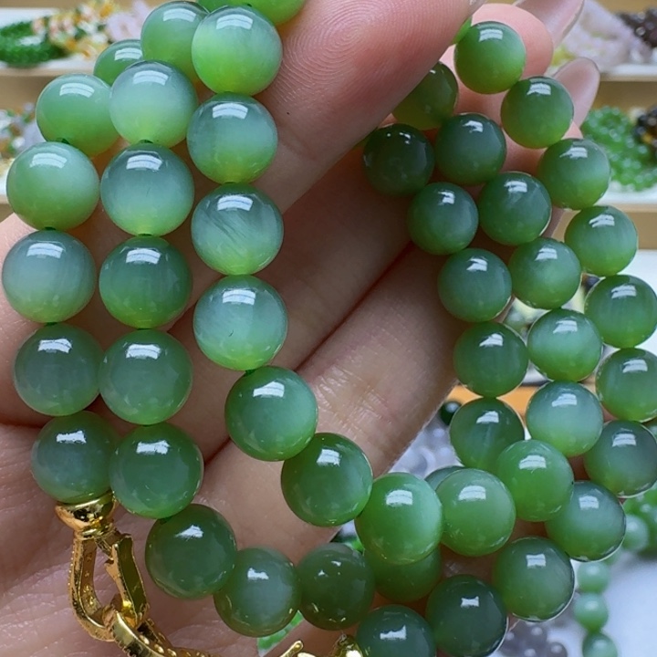 和田玉未镶嵌手链