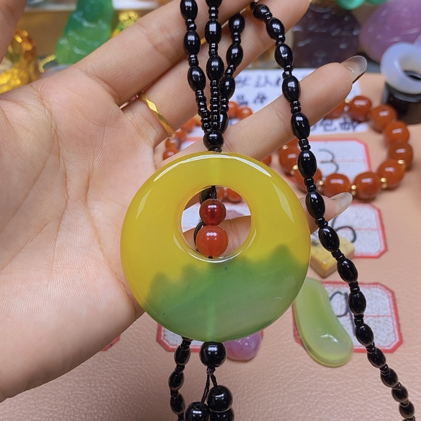 【闪购商品】玛瑙/玉髓颈饰未镶嵌小****】