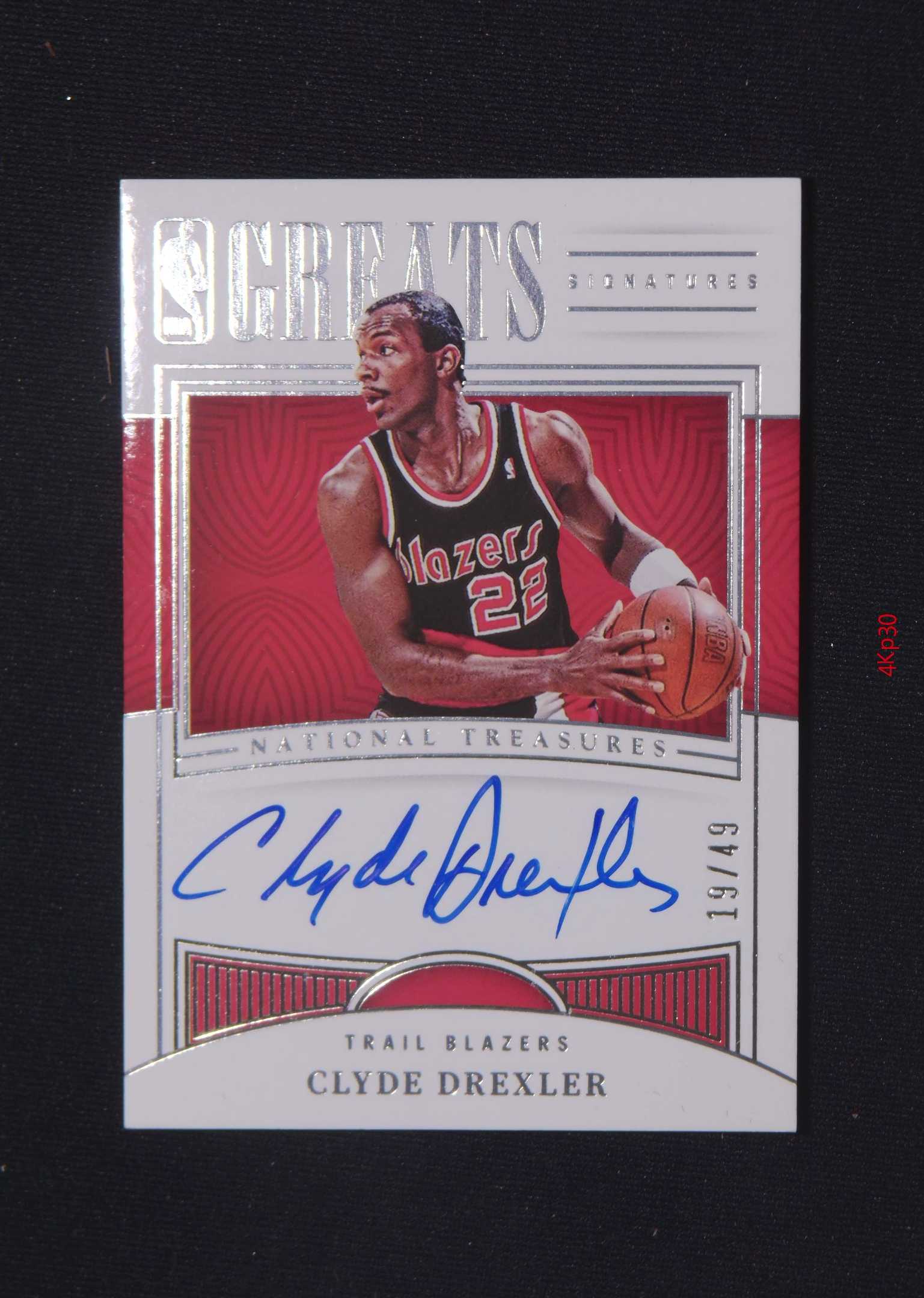 【直播开价】德雷克斯勒 限量49编 亲笔签名 球星卡包邮