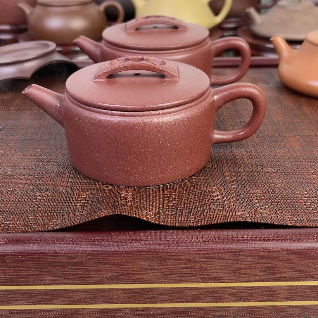 紫砂茶壶完美全砂底槽清汉瓦