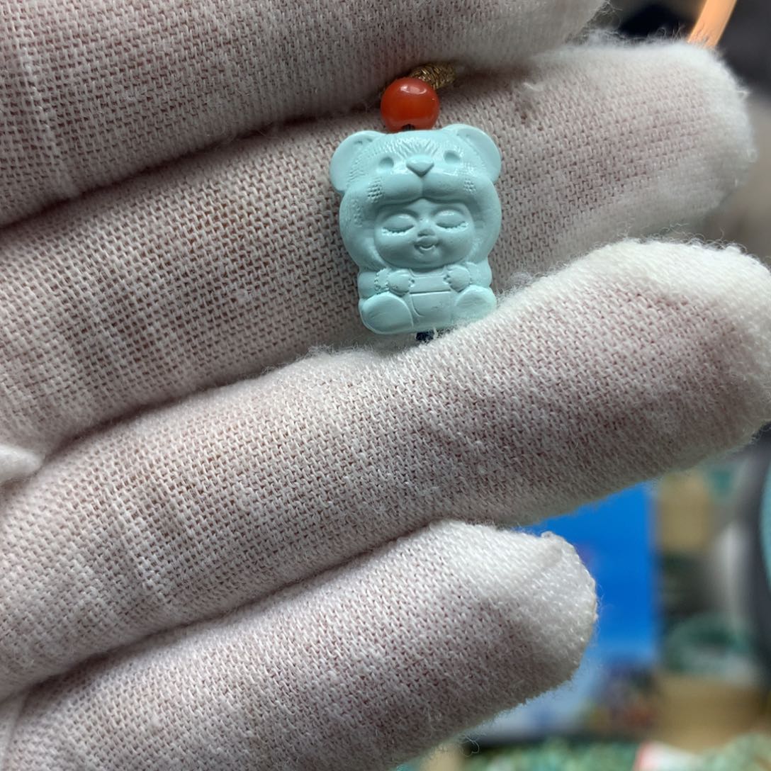 绿松石挂件未镶嵌