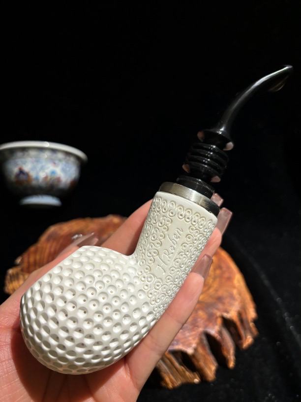 H.Roben海泡石斗 超大号空腔高尔夫球苹果斗