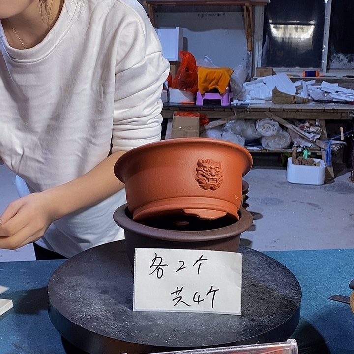 紫砂花盆紫砂紫砂