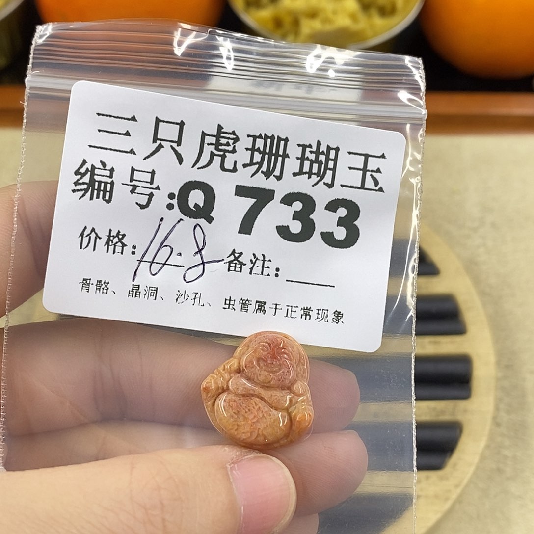 硅化珊瑚（珊瑚玉）1未镶嵌我****?