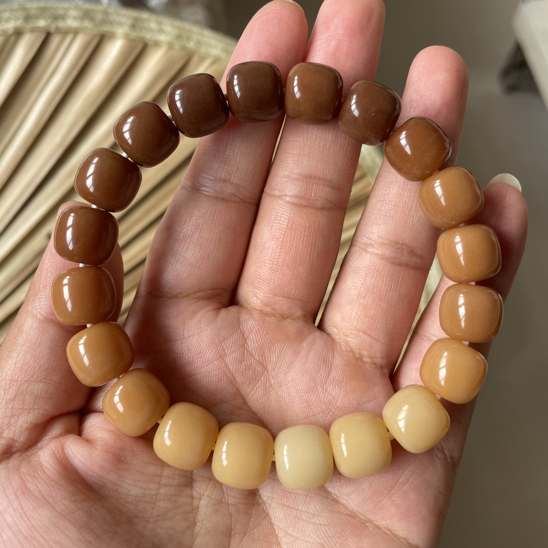 卡12干磨桶珠菩提手串文玩绕指柔