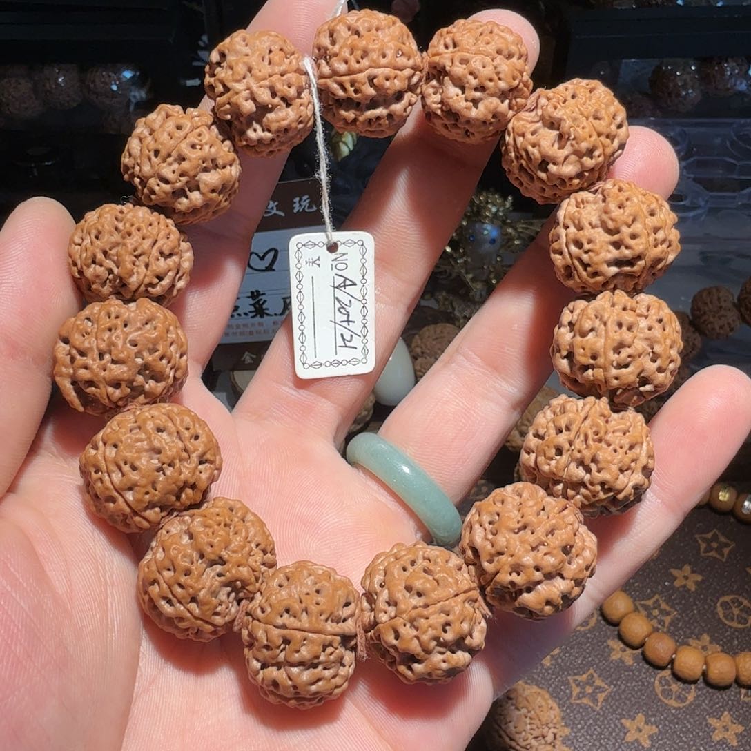 金刚菩提手串双龙梅花21尺