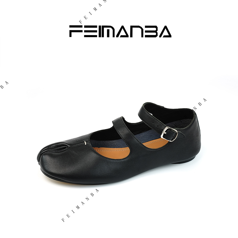 【feimanba】马拉拉双带分趾玛丽珍鞋