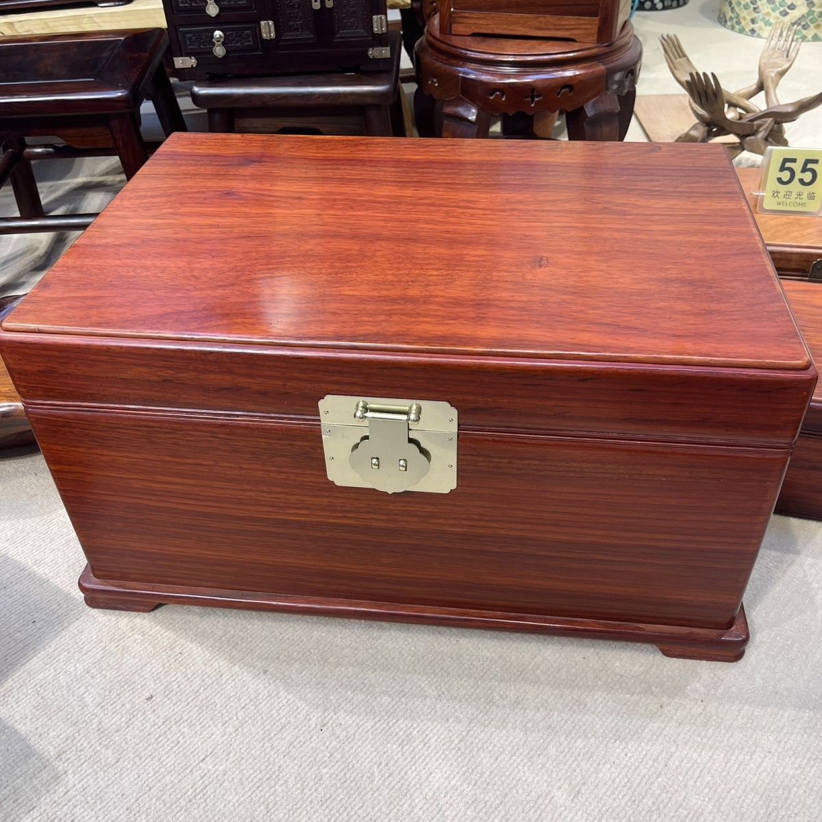 红花收纳箱60×40×30厘米衣服收纳箱