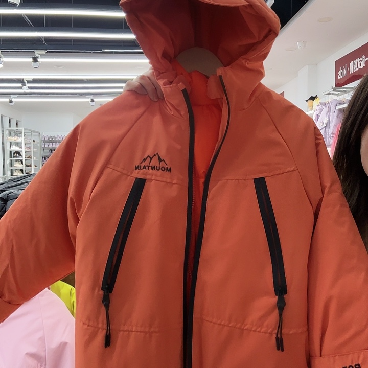 130码橘色三合一没羽绒外套