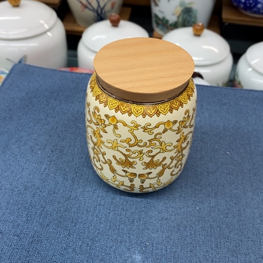 瓷片陶瓷茶叶罐密封罐