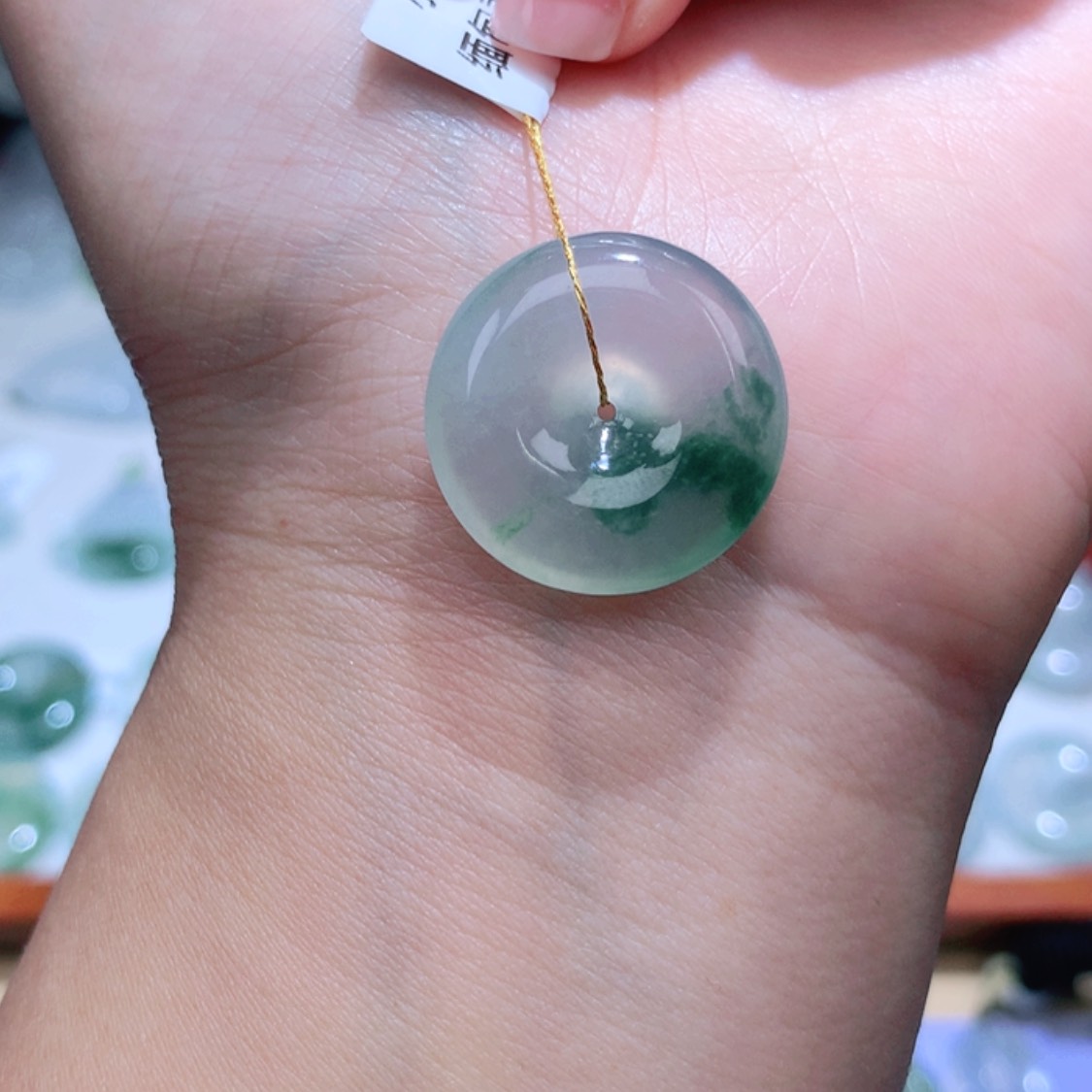【闪购商品】翡翠颈饰未镶嵌平安扣