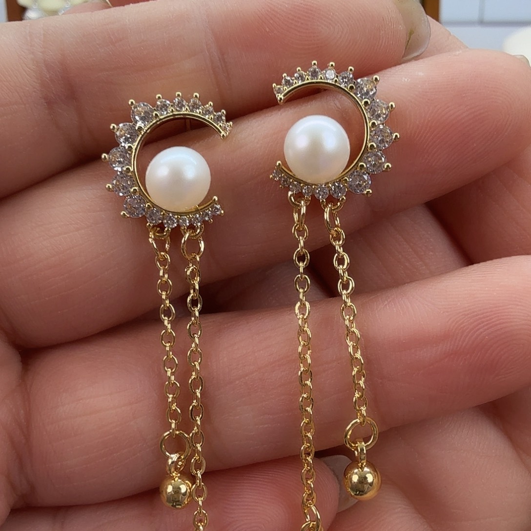 淡水珍珠耳饰未镶嵌179