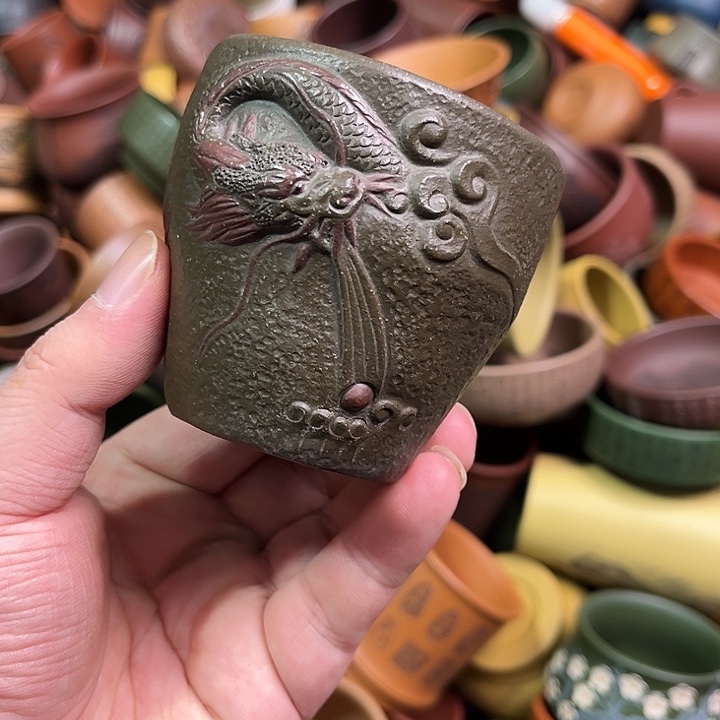 紫砂茶杯全手工紫砂主人杯