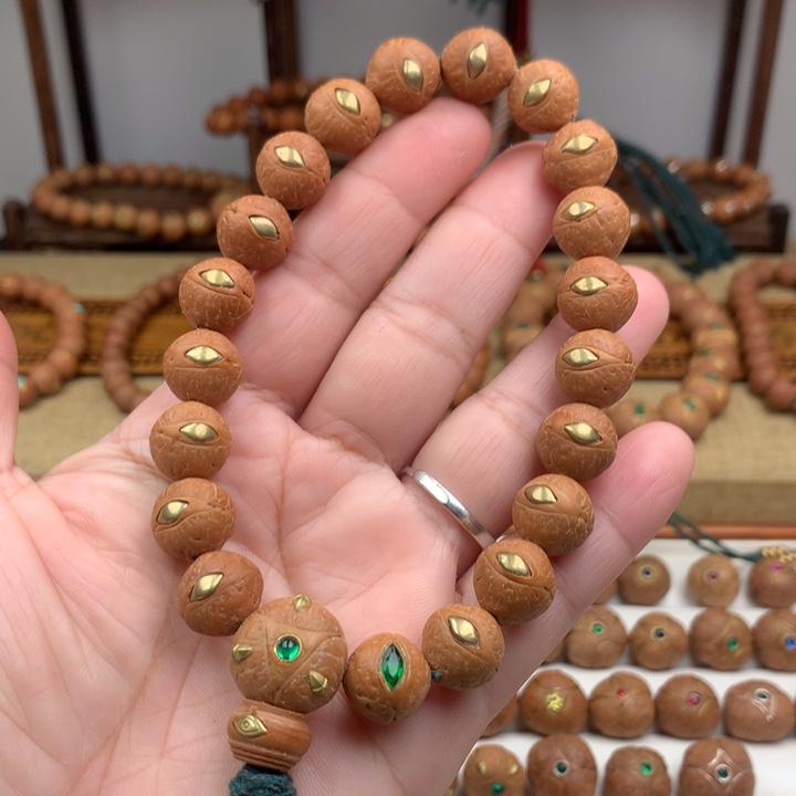 凤眼菩提吊坠手串