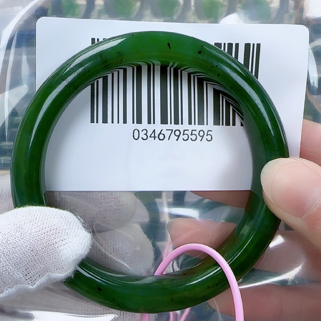 和田玉（碧玉）手镯未镶嵌6162