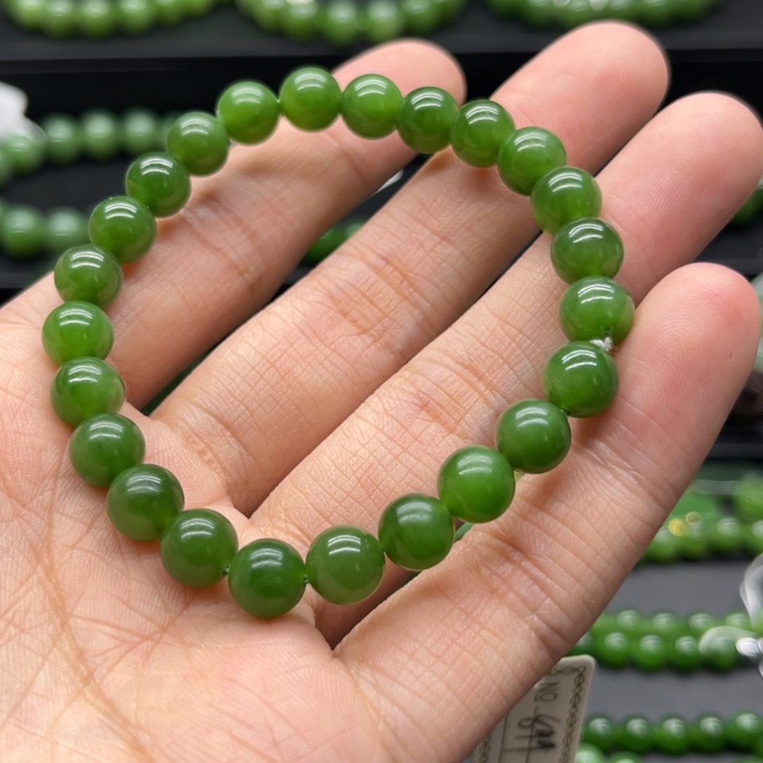 和田玉（碧玉）手链未镶嵌