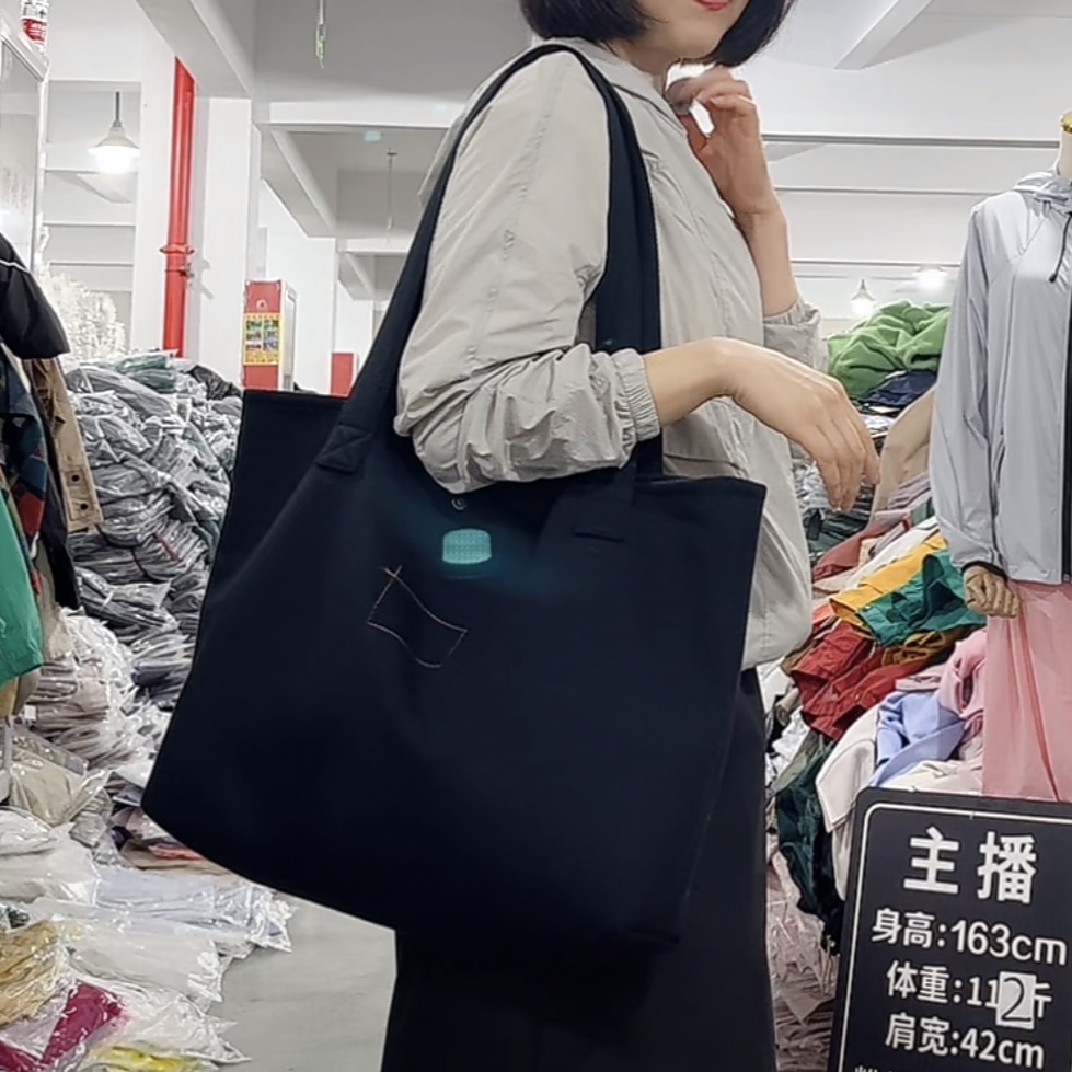 欧美复古托特包耐脏单肩包女士纯色黑色韩版单肩