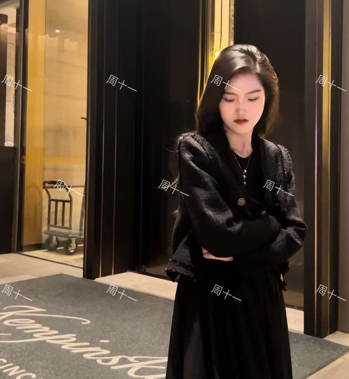 【100-150】zhou十一季杭州意法南油穿搭秋冬款连衣裙按照编码拍