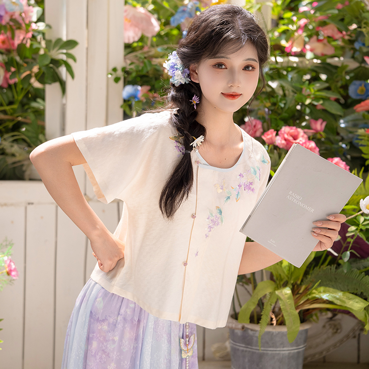 钟灵记【日常款套装合集】日常款春夏薄款圆领