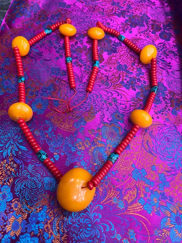 合成金属陶瓷手链 藏式精美饰品串珠