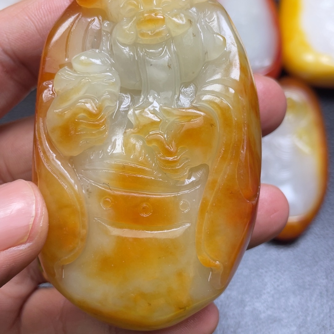 和田玉未镶嵌挂件