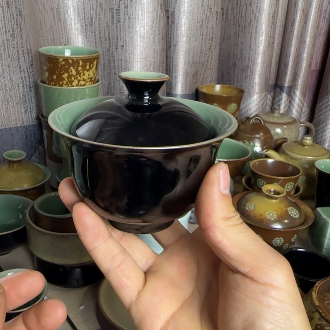 小金茶具青瓷茶器