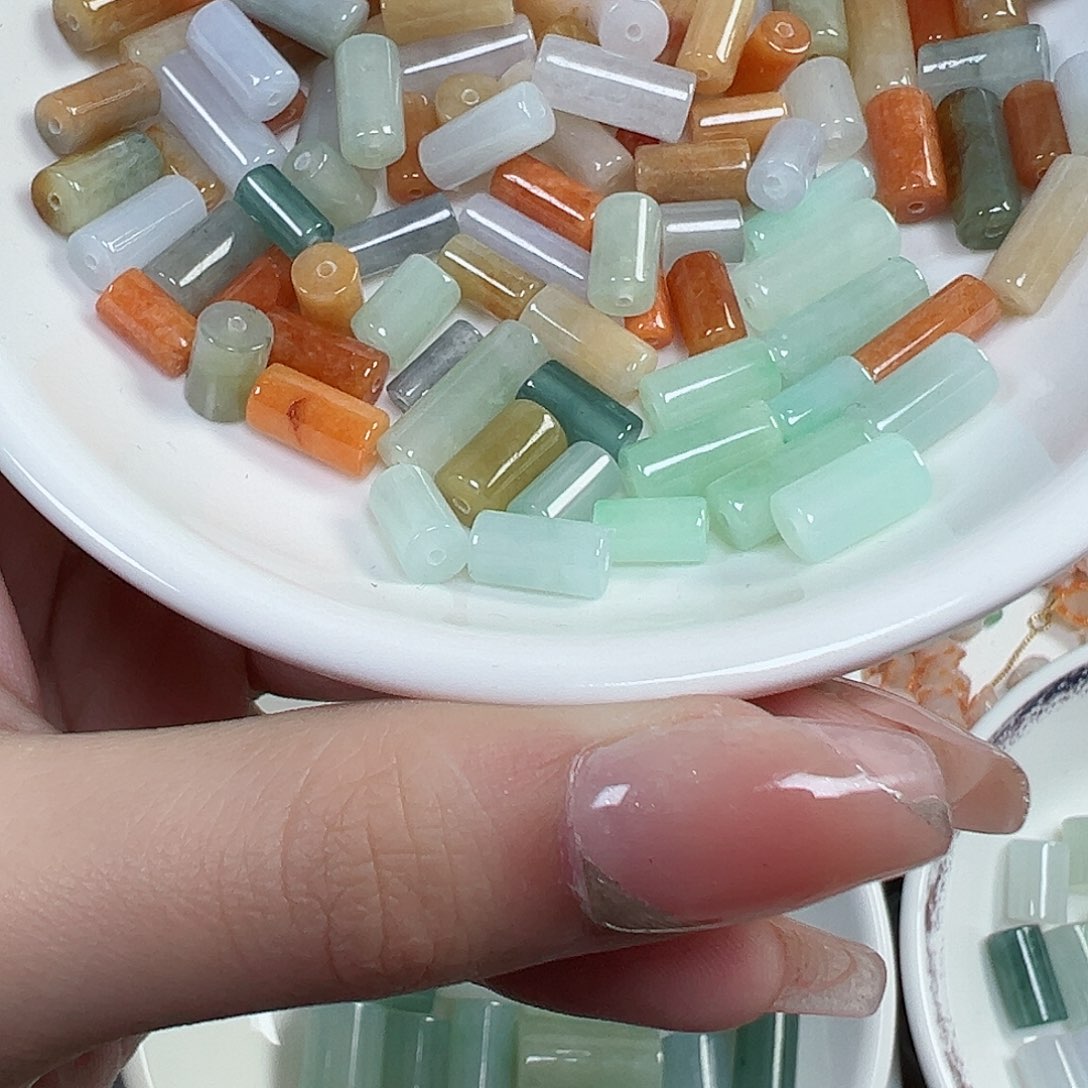 翡翠散珠桶珠一个可挑