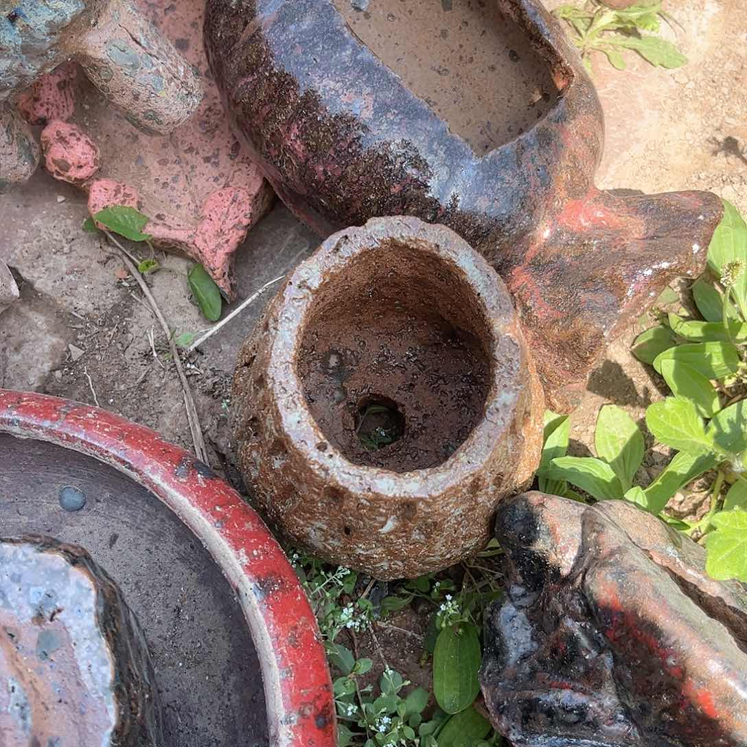 泥塑美*儿古镇炻陶花盆