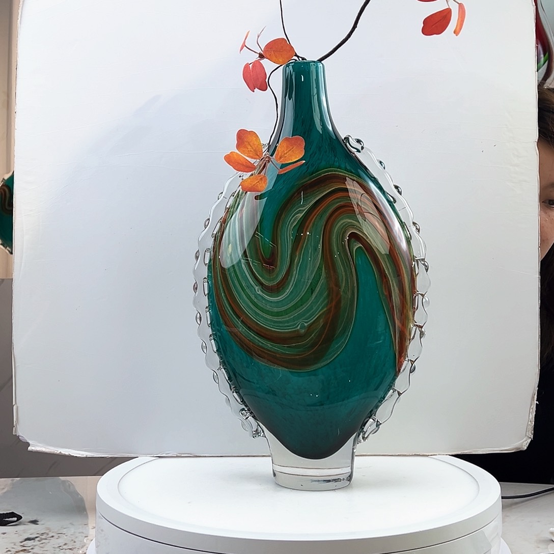 茶盏琉璃水晶花瓶