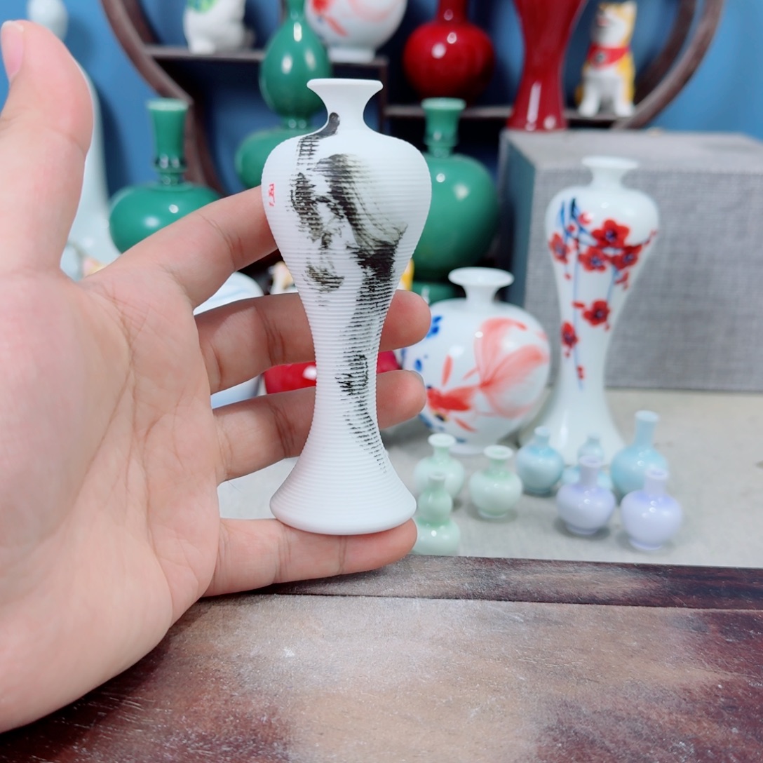 陶瓷手工小花器摆件