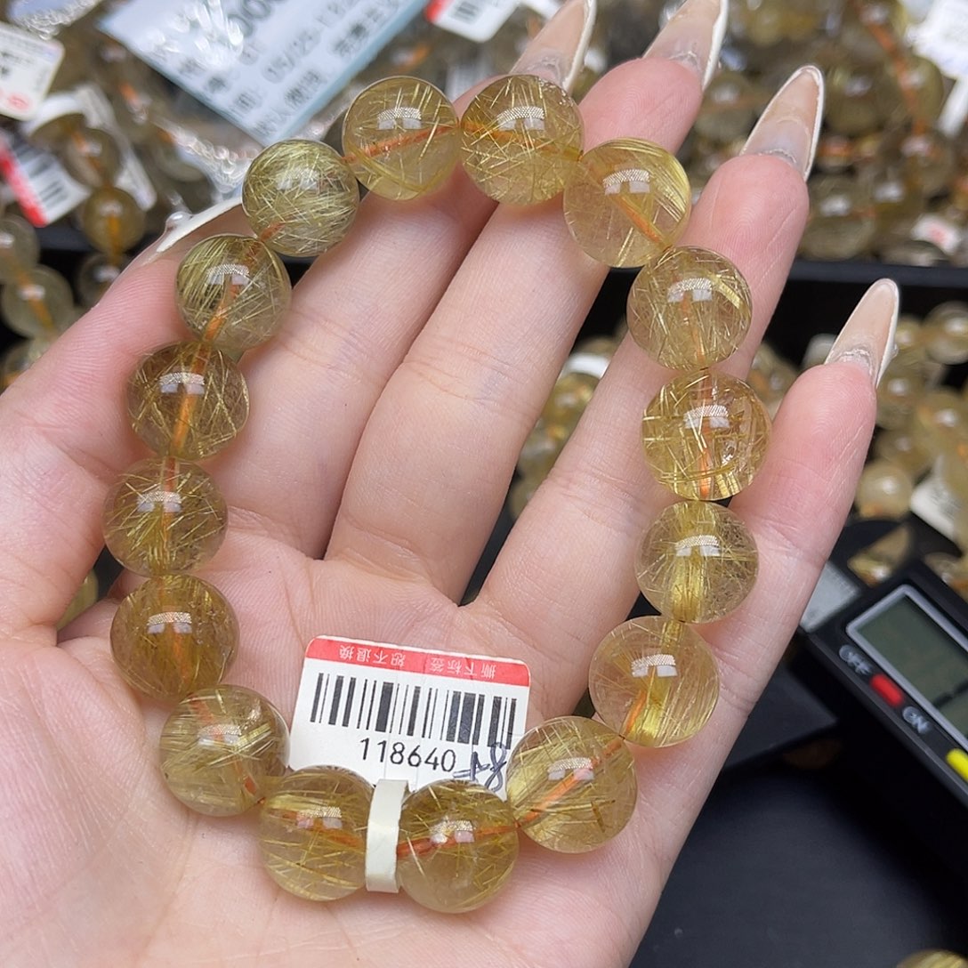 卡14金发晶未镶嵌发晶美****溜