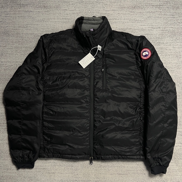 99新 CANADA GOOSE 加拿大鹅 M 黑色Lodge Down立领夹克羽绒服