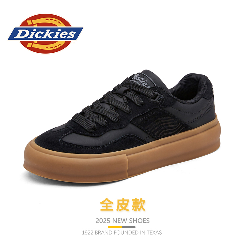 Dickies牛筋底板鞋2025冬季透气休闲德训鞋复古百搭机能低帮男鞋
